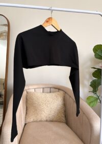 crop cover blackكروب كفر أسود embrilla