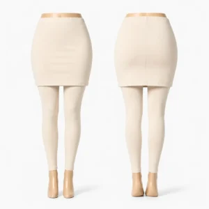 سيفتي ليجن كريمي بسترة امامية وخلفية Creamy Safety Leggings double layer